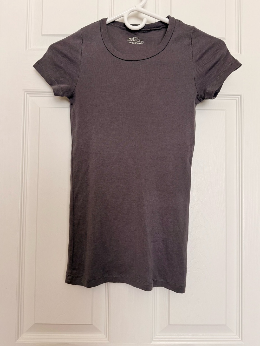 J. Crew Perfect Fit Gray Short Sleeve Crewneck Tee